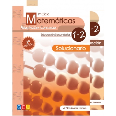 Matemáticas 1-2. Educación Secundaria. Adaptación curricular. Material completo