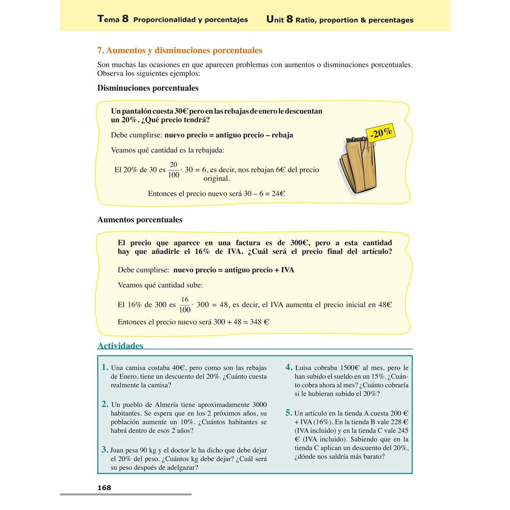Matemáticas 1. Bilingüe (español-inglés) · Educación Secundaria