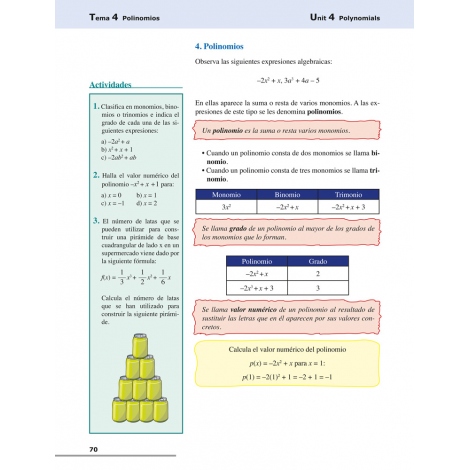 Matemáticas 2. Bilingüe (español-inglés) · Educación Secundaria