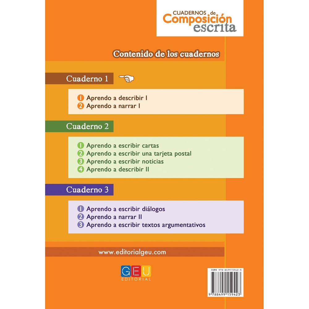 Cuaderno de composición escrita 1