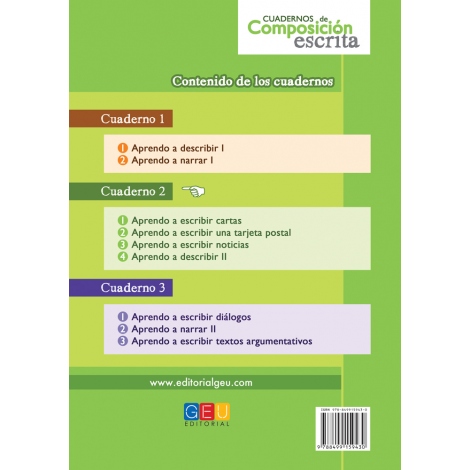 Cuaderno de composición escrita 2