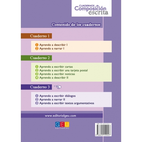 Cuaderno de composición escrita 3 Cuaderno de composición escrita 3