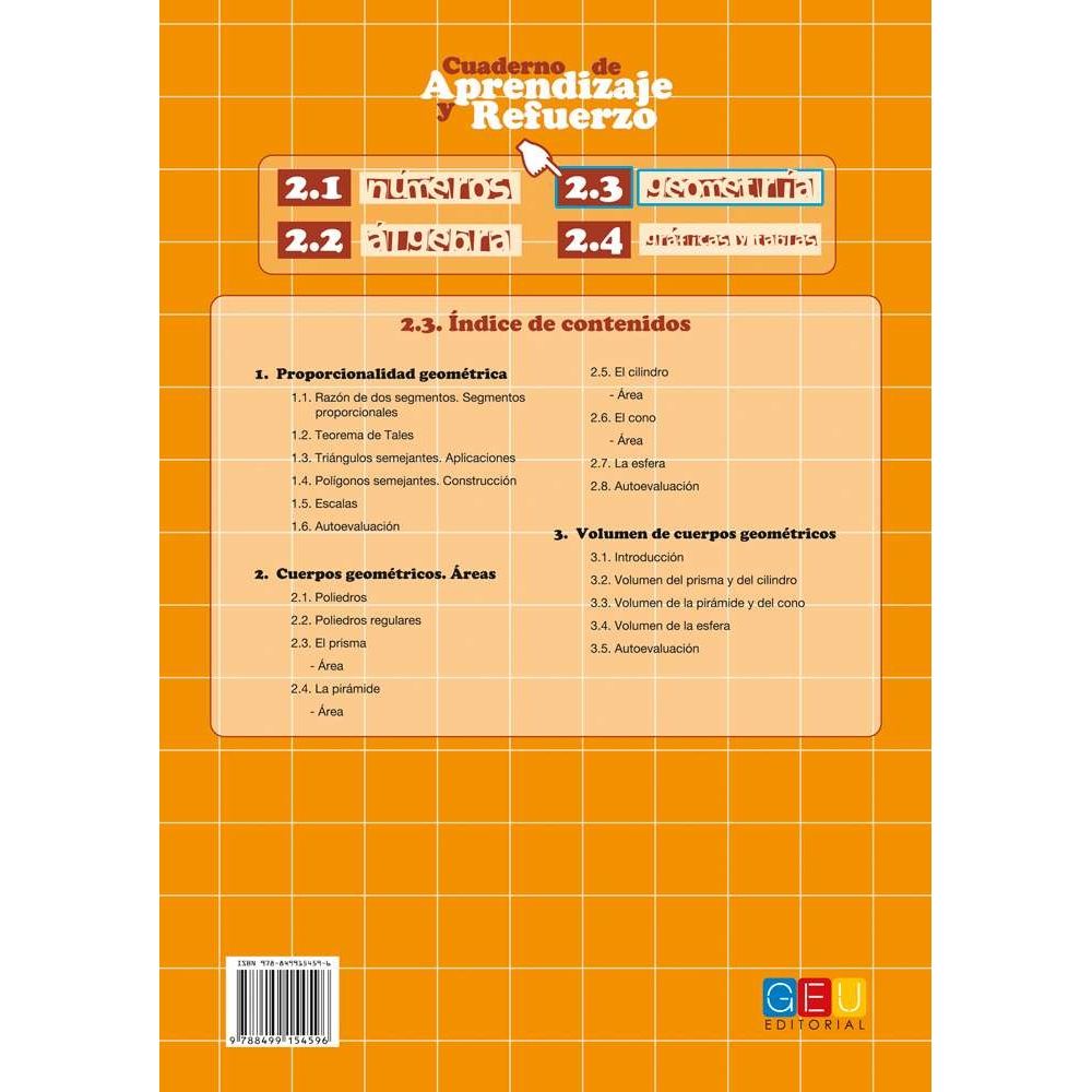 Cuaderno de aprendizaje y refuerzo 2.3: Geometría