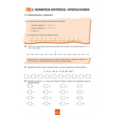 Cuaderno de aprendizaje y refuerzo 2.1: Números 2