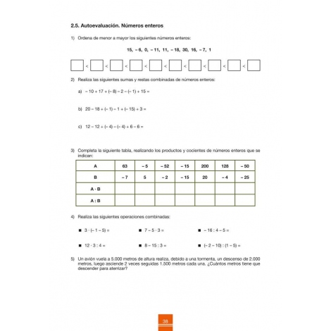 Cuaderno de aprendizaje y refuerzo 2.1: Números