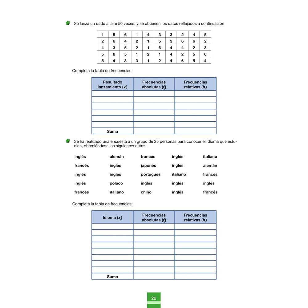 Cuaderno de aprendizaje y refuerzo 1.4: Gráficas y tablas