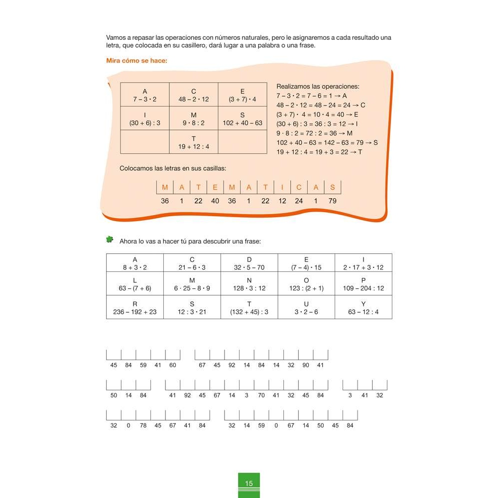 Cuaderno de aprendizaje y refuerzo 1.1: Números
