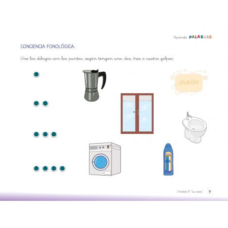 Aprendo palabras. Unidad 8: La casa