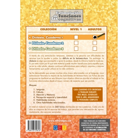 Dislexia. Cuaderno 1 · Adultos