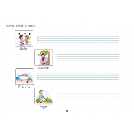 Cuaderno de vocabulario visual: Acciones