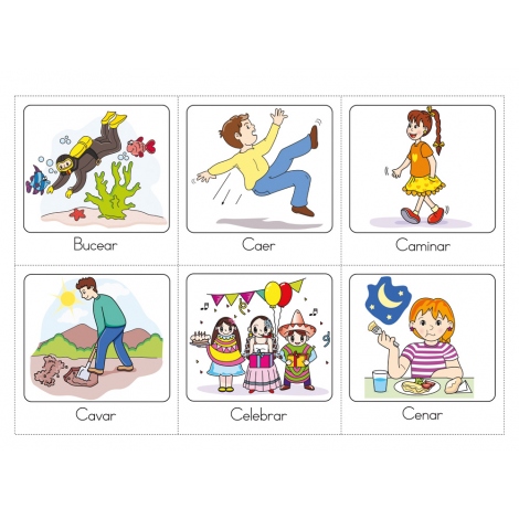 Cuaderno de vocabulario visual: Acciones