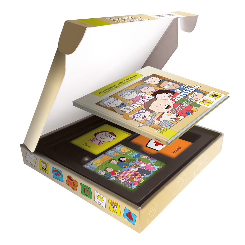 David y su familia · Cuento con pictogramas