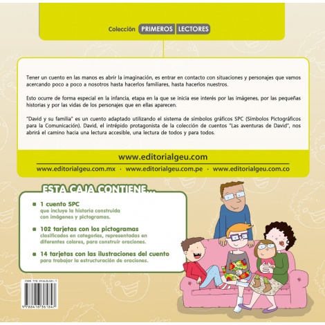 David y su familia · Cuento con pictogramas