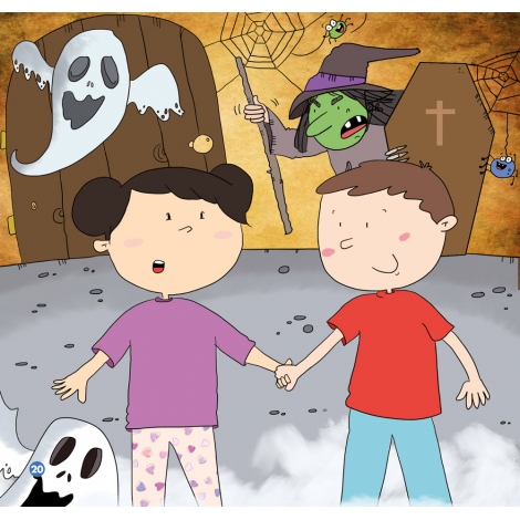 David se divierte con sus amigos · Cuento con pictogramas