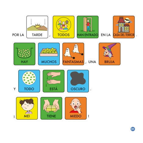 David se divierte con sus amigos · Cuento con pictogramas