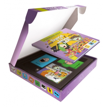 David y su amiga Mei · Cuento con pictogramas