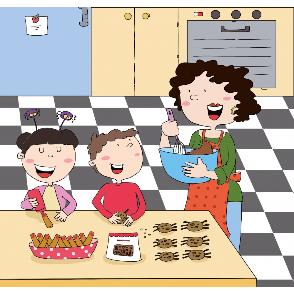 David y su amiga Mei · Cuento con pictogramas