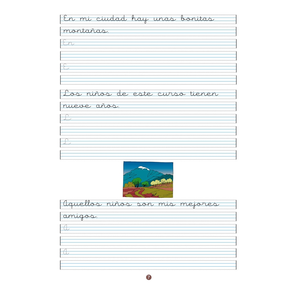 Caligrafía 20 · Pauta Montessori