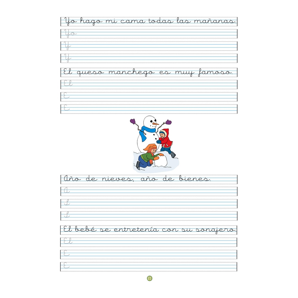Caligrafía 18 · Pauta Montessori Caligrafía 18 · Pauta Montessori