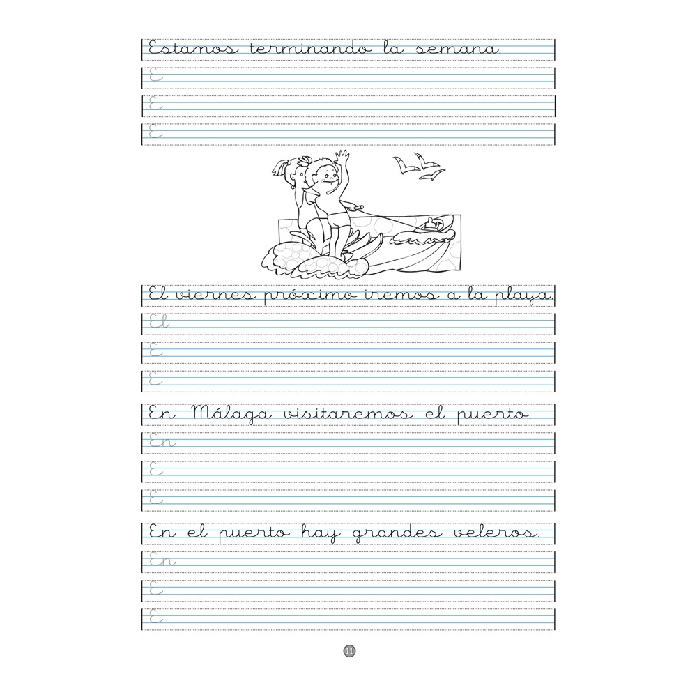 Caligrafía 16 · Pauta Montessori