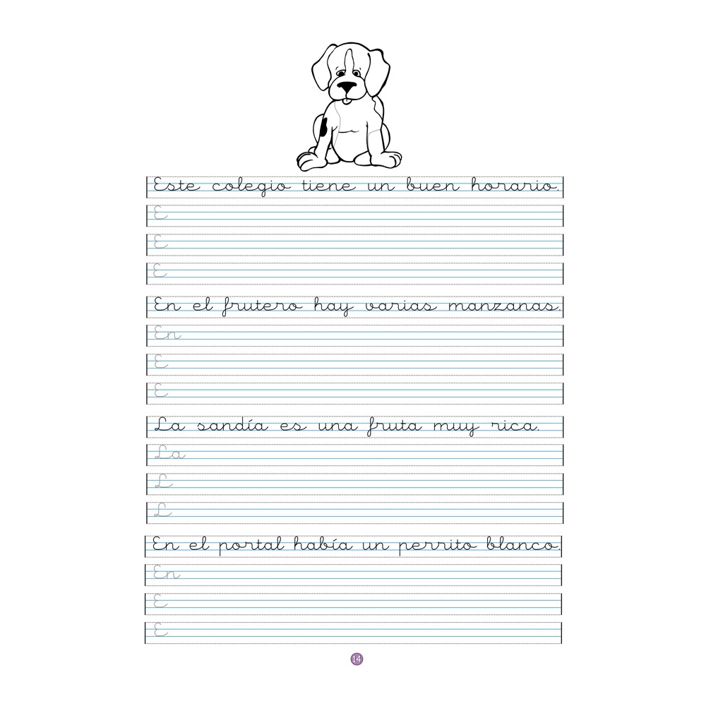 Caligrafía 15 · Pauta Montessori