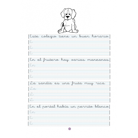 Caligrafía 15 · Pauta Montessori