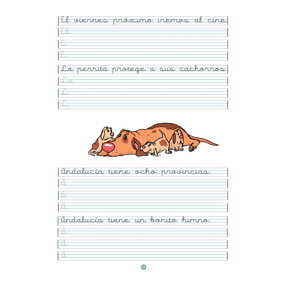 Caligrafía 14 · Pauta Montessori