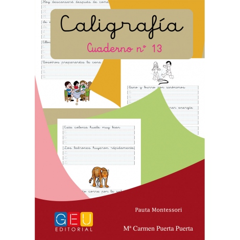 Caligrafía 13 · Pauta Montessori