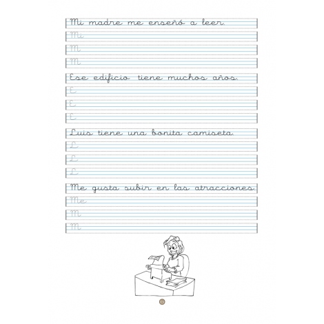 Caligrafía 13 · Pauta Montessori