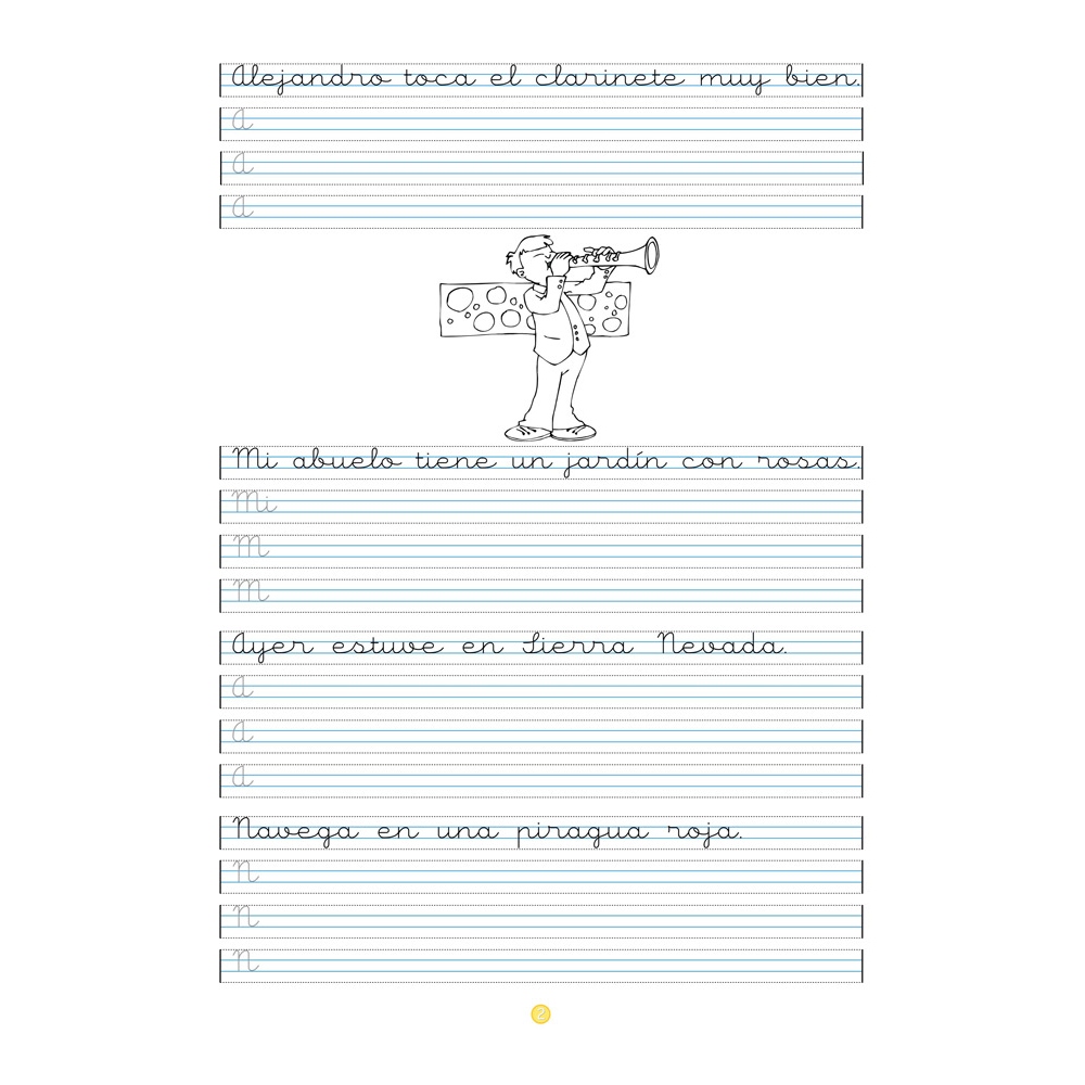 Caligrafía 12 · Pauta Montessori