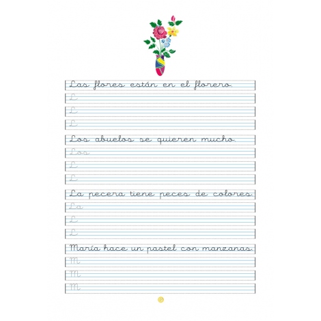 Caligrafía 12 · Pauta Montessori