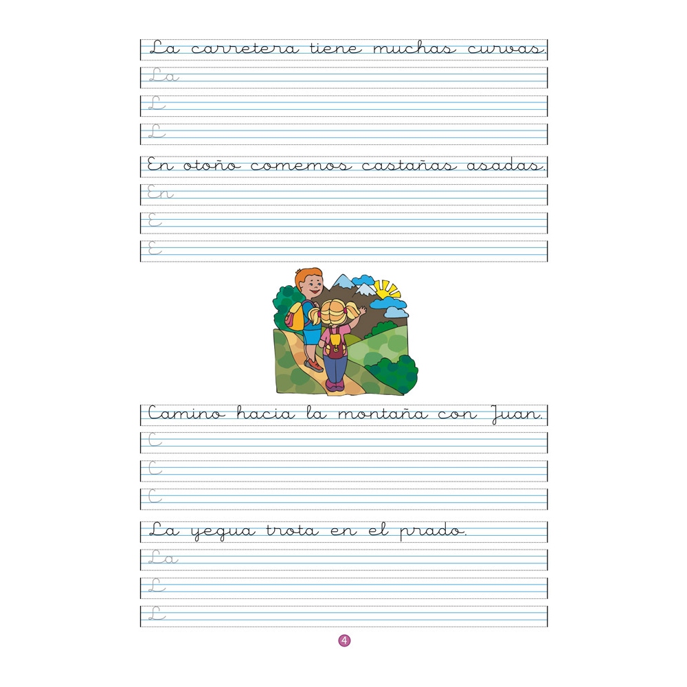 Caligrafía 10 · Pauta Montessori