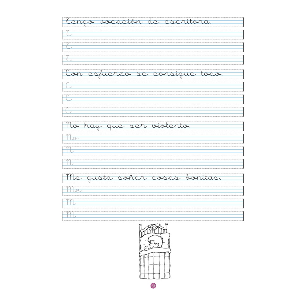 Caligrafía 10 · Pauta Montessori