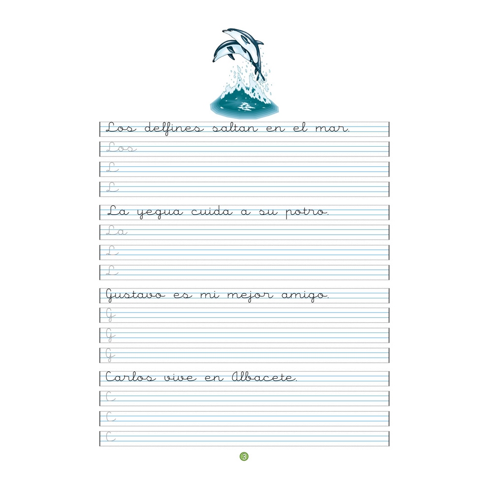 Caligrafía 9 · Pauta Montessori
