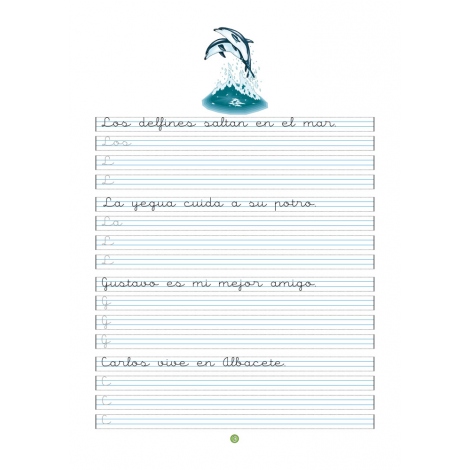 Caligrafía 9 · Pauta Montessori