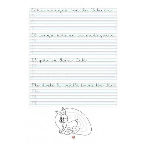 Caligrafía 7 · Pauta Montessori