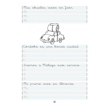 Caligrafía 6 · Pauta Montessori 2