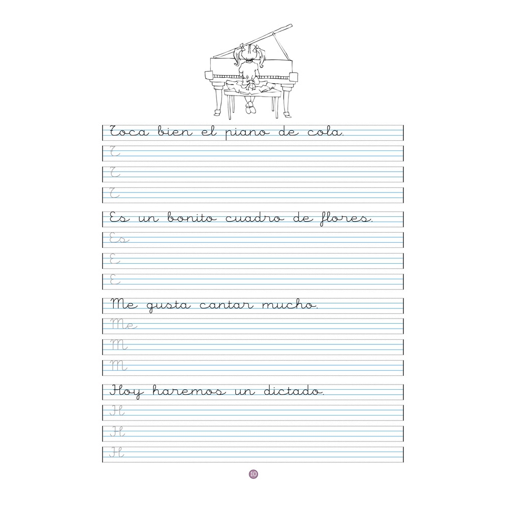 Caligrafía 6 · Pauta Montessori