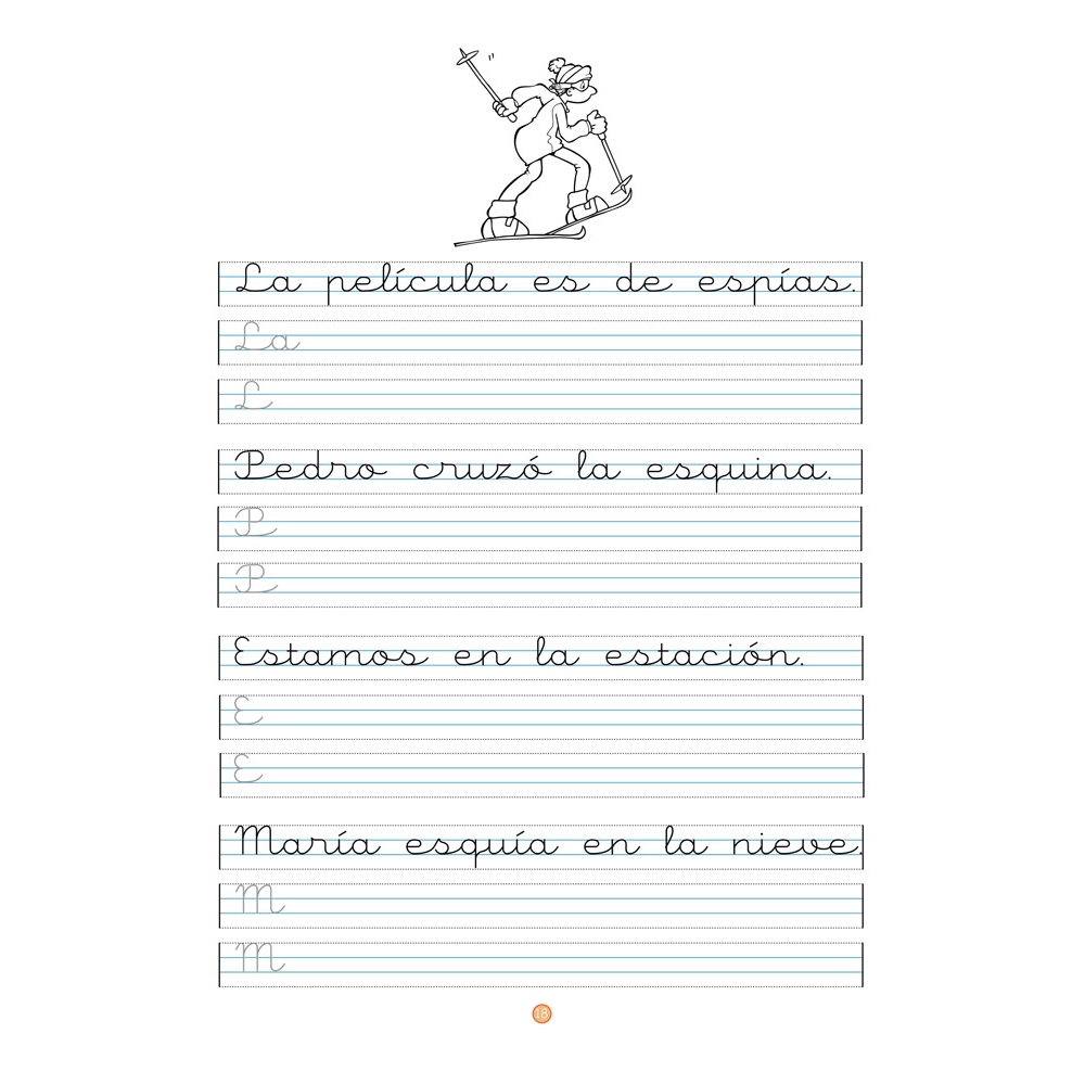 Caligrafía 5 · Pauta Montessori