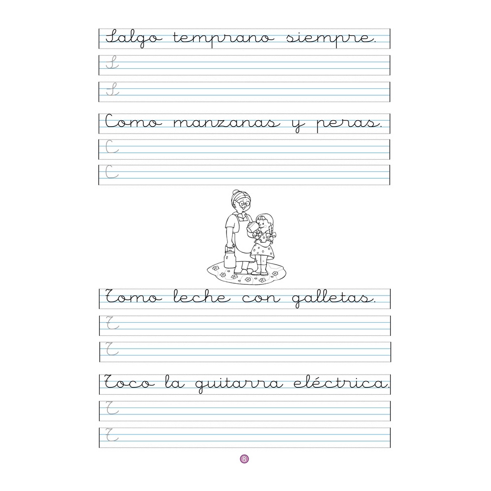 Caligrafía 4 · Pauta Montessori