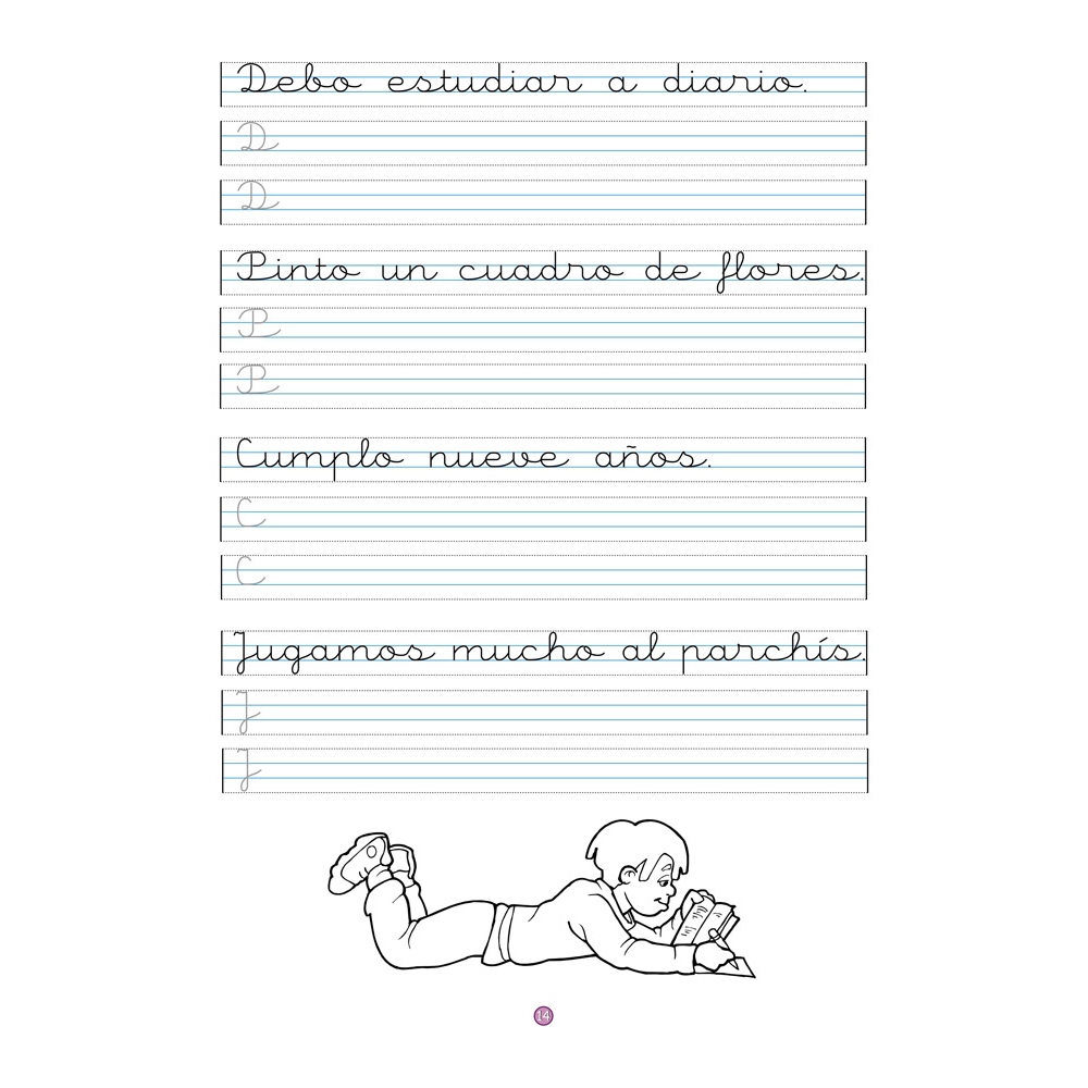 Caligrafía 4 · Pauta Montessori