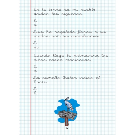 Caligrafía 22 · Cuadrícula