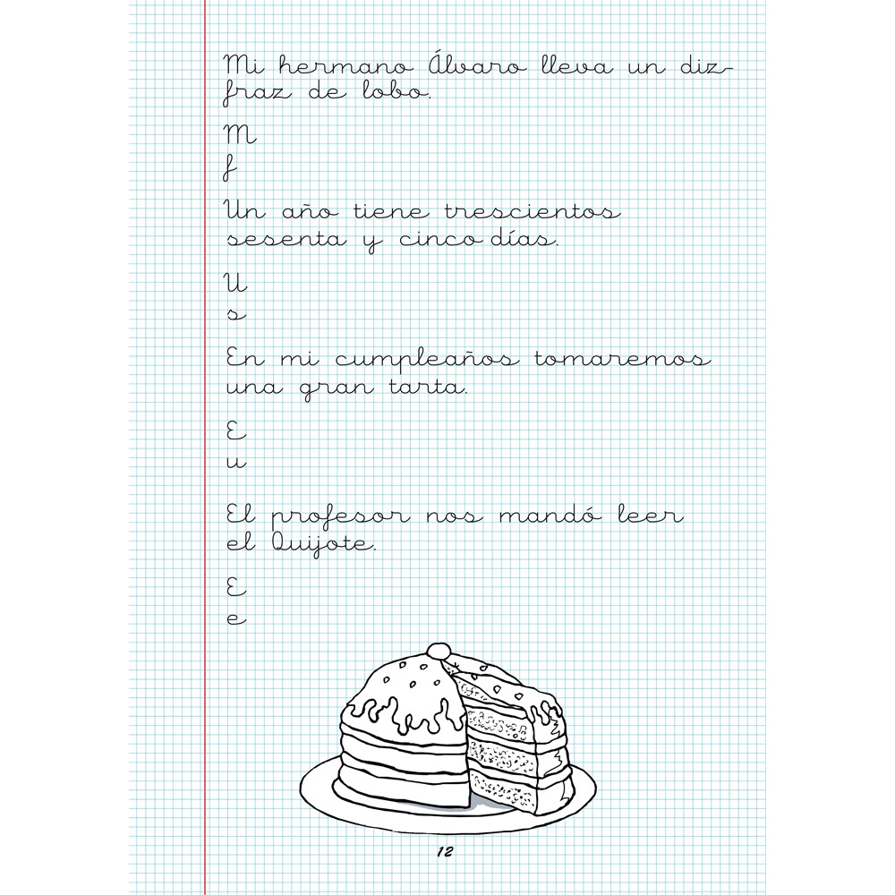 Caligrafía 18 · Cuadrícula