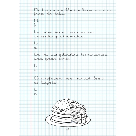 Caligrafía 18 · Cuadrícula