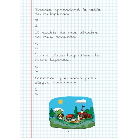 Caligrafía 16 · Cuadrícula