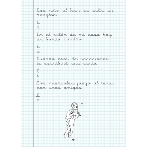 Caligrafía 16 · Cuadrícula