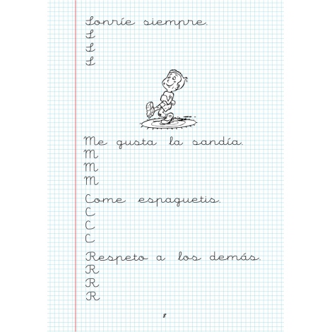 Caligrafía 8 · Cuadrícula