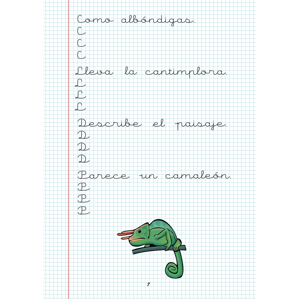 Caligrafía 7 · Cuadrícula