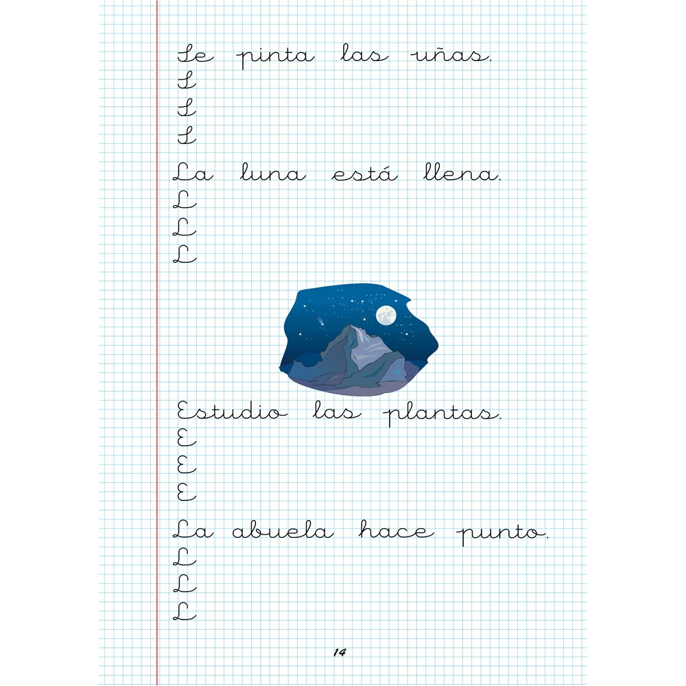 Caligrafía 6 · Cuadrícula