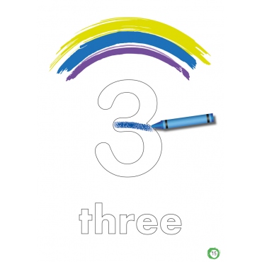 Aprendo y coloreo. Números del 1 al 9 · Numbers from 1 to 9 (español-inglés) 2